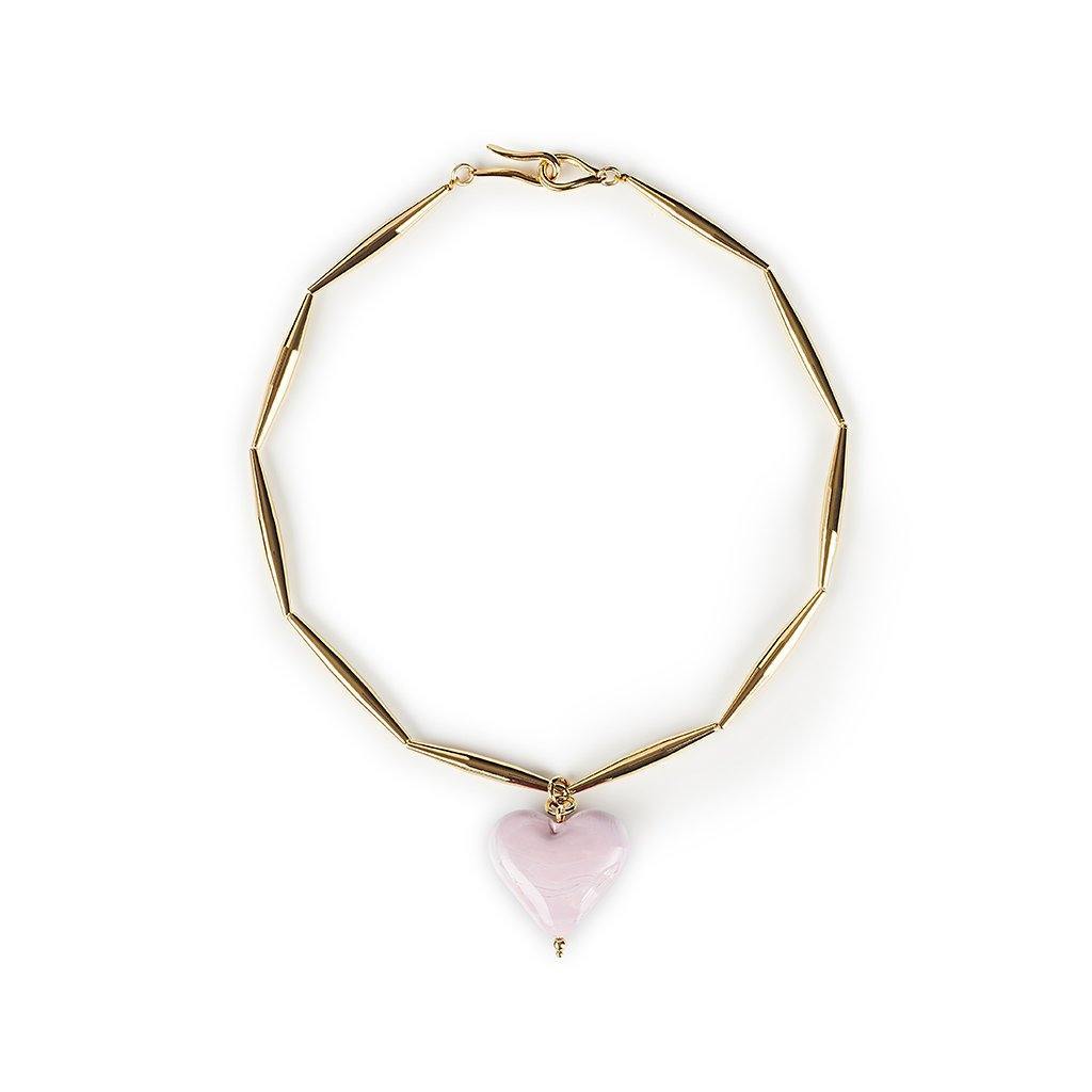 Helia Cuore Necklace In Gold | Maison Orient