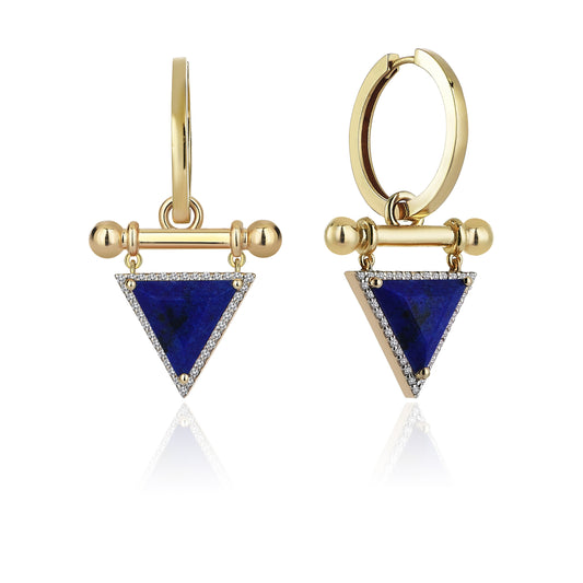 Prism Lapis Earring | Maison Orient