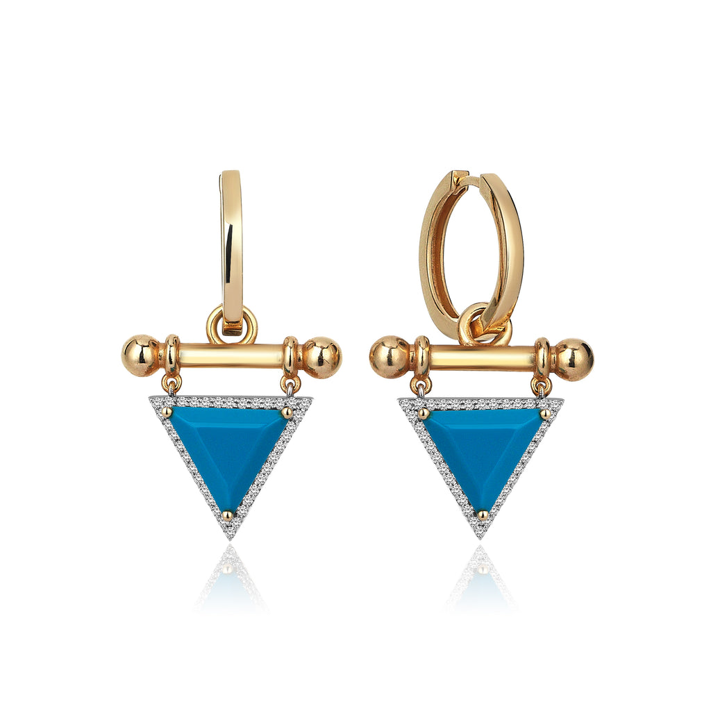 Prism Turquoise Earring | Maison Orient