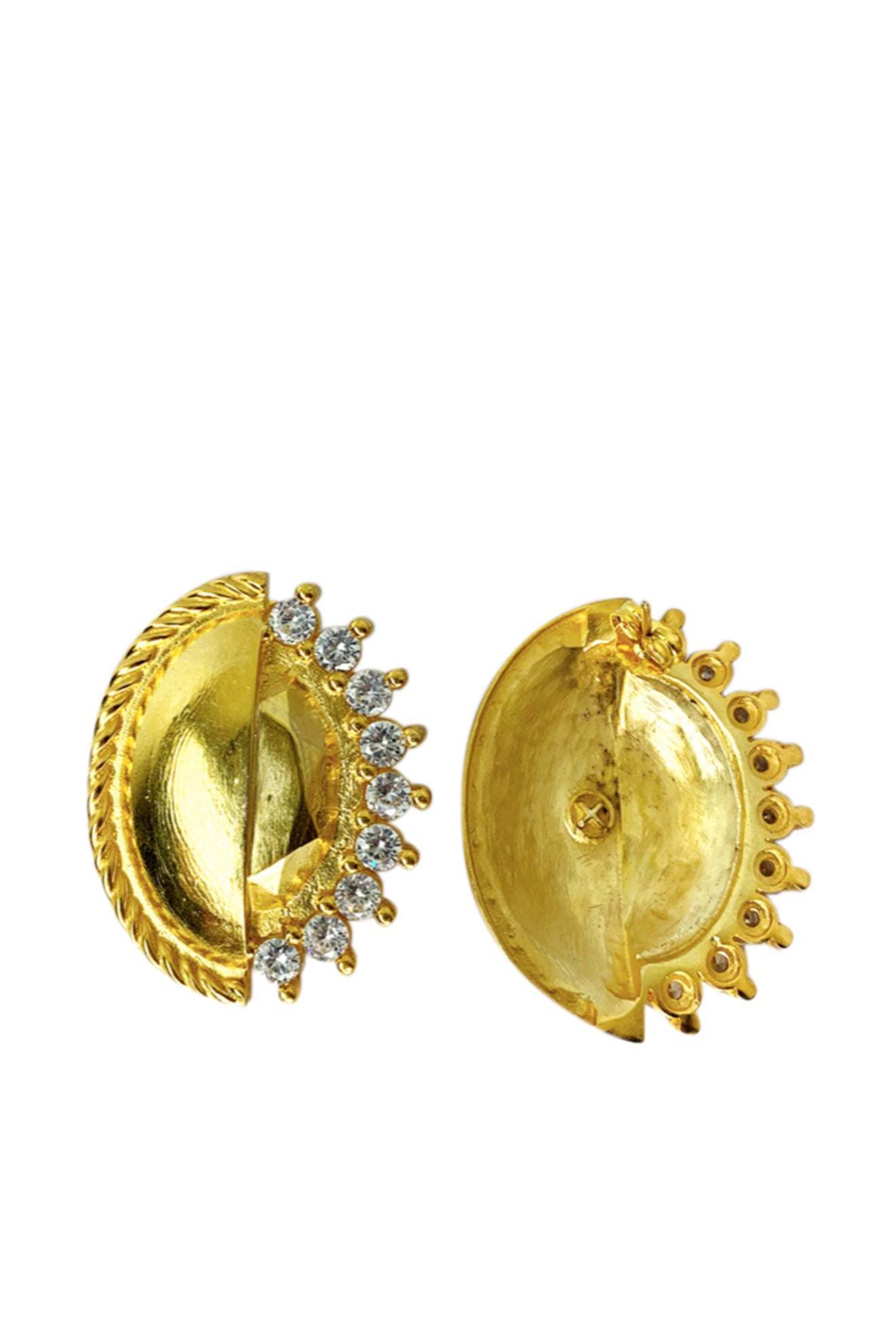 Round Earrings Gold | Maison Orient