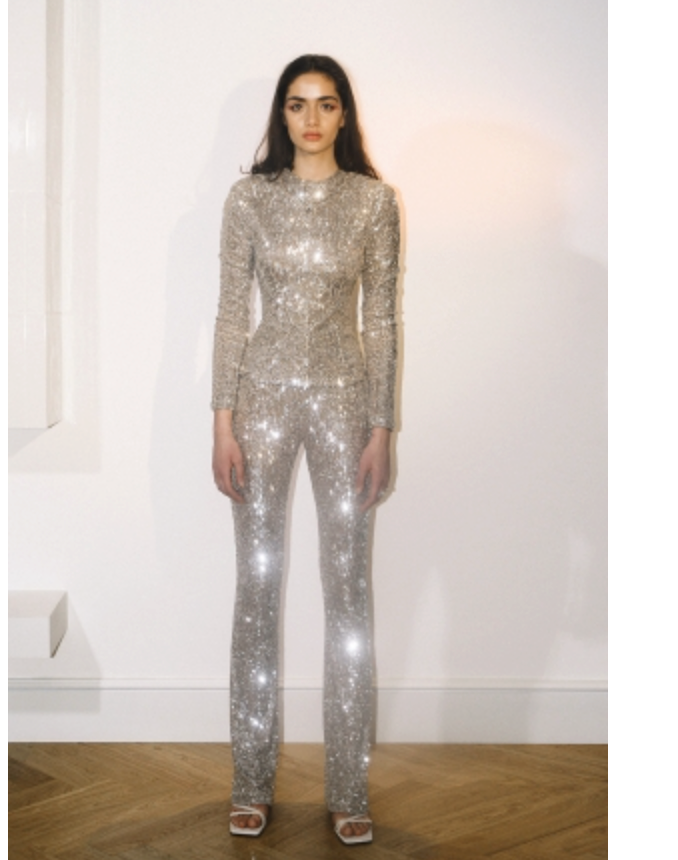 FITTED SEQUINED BLOUSE | Maison Orient