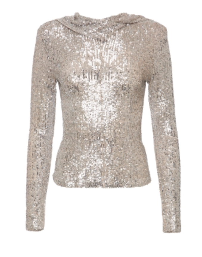 FITTED SEQUINED BLOUSE | Maison Orient