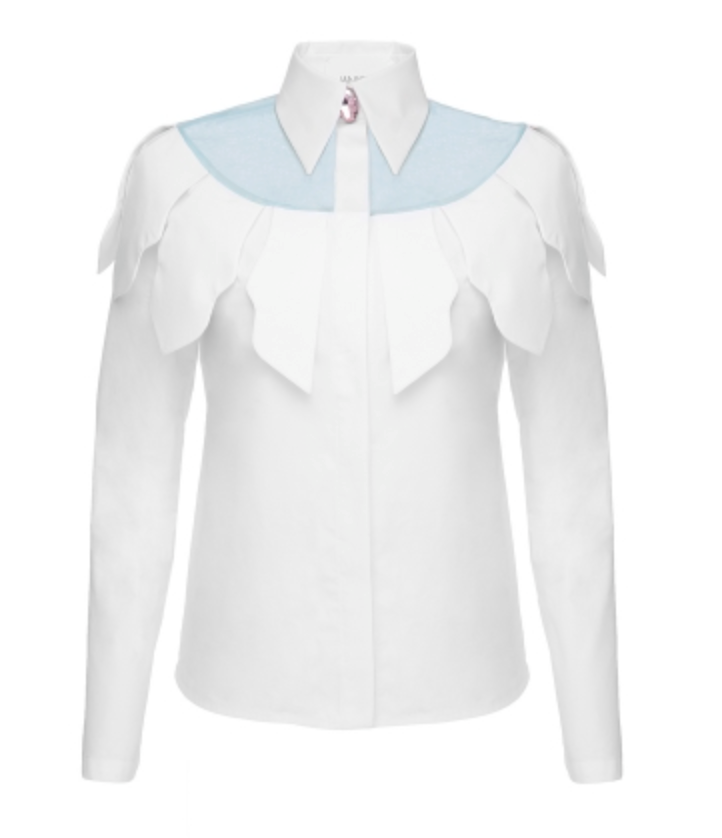 SHIRT WITH WAVY LEAVES | Maison Orient