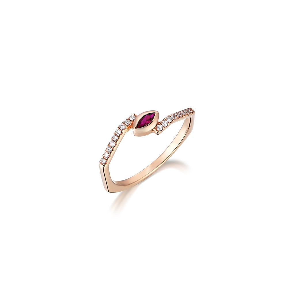 Series 8 Ruby Marquise Ring | Maison Orient
