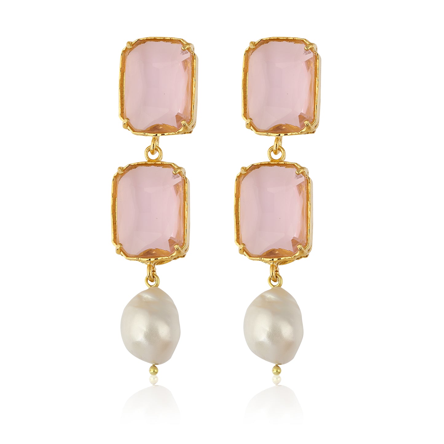 Sloane Earrings - Rose Pink