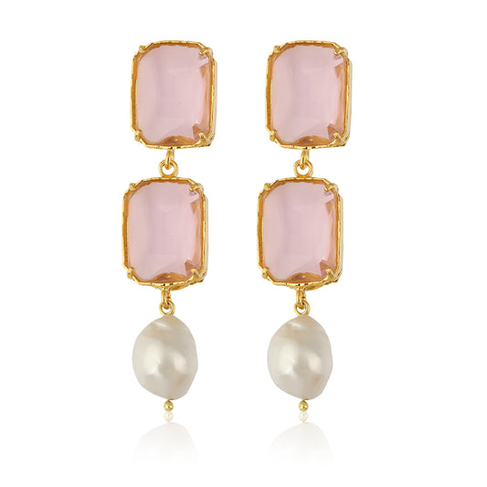 Sloane Earrings - Rose Pink