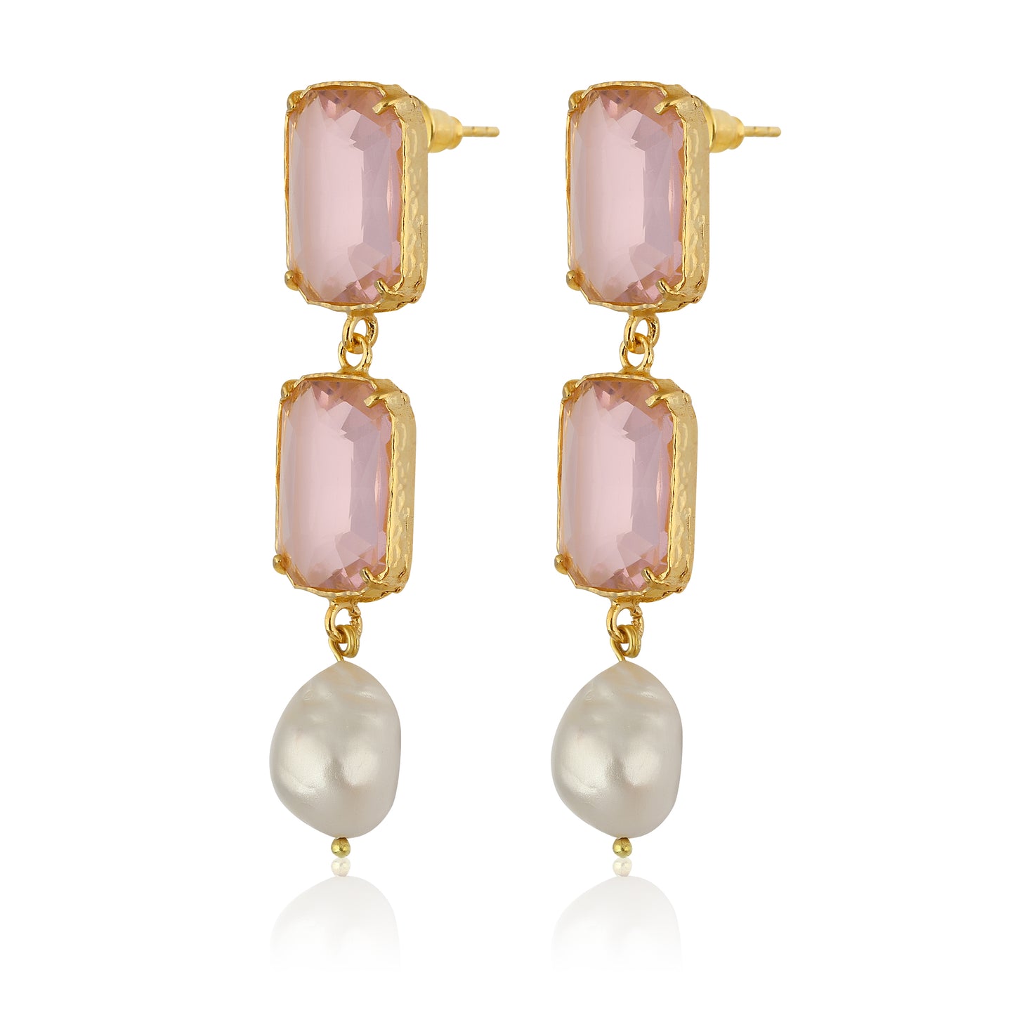 Sloane Earrings - Rose Pink