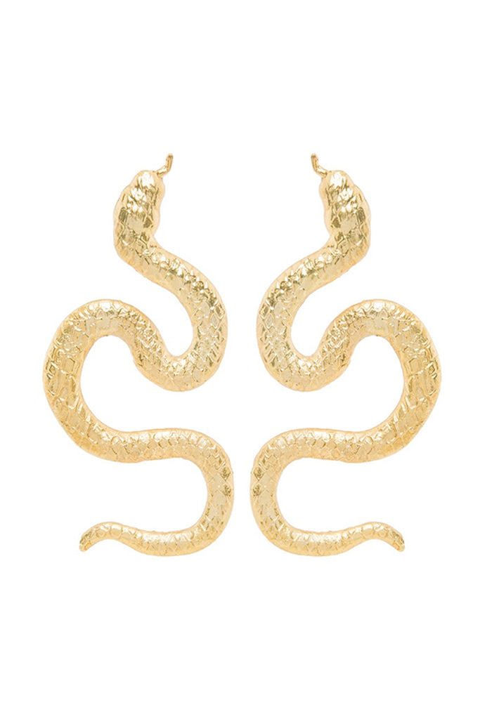 Snake Earrings Big | Maison Orient