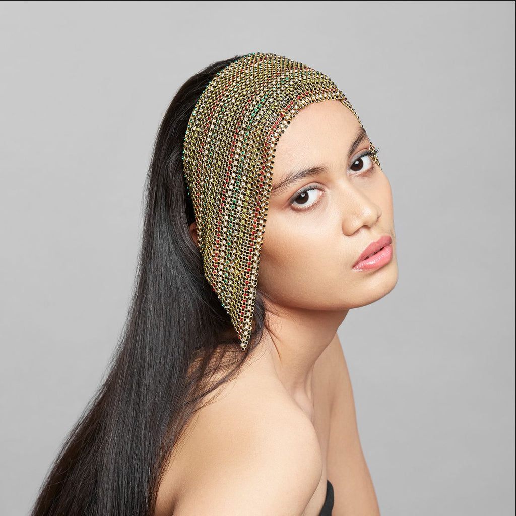 Sama Swarovski Hair Band in Multi - color | Maison Orient