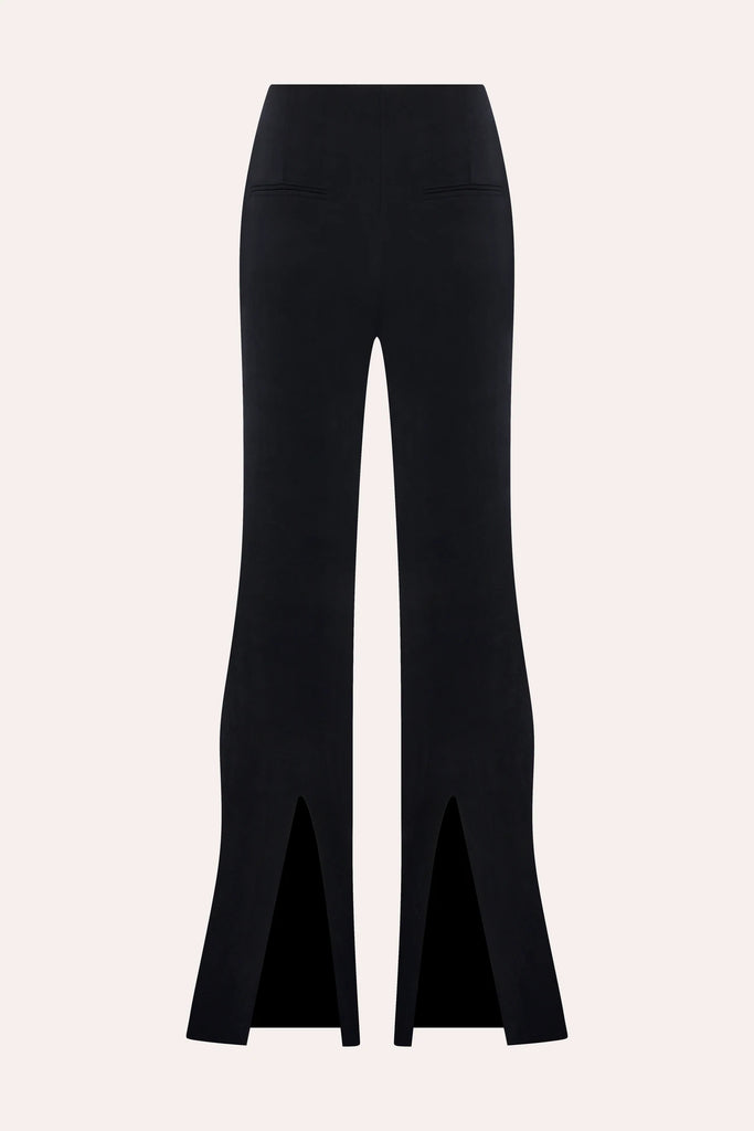 Hestia Trousers with drapes in black | Maison Orient