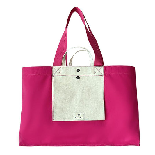 No. 206 Xxlarge Tote Raspberry (Reversible) | Maison Orient