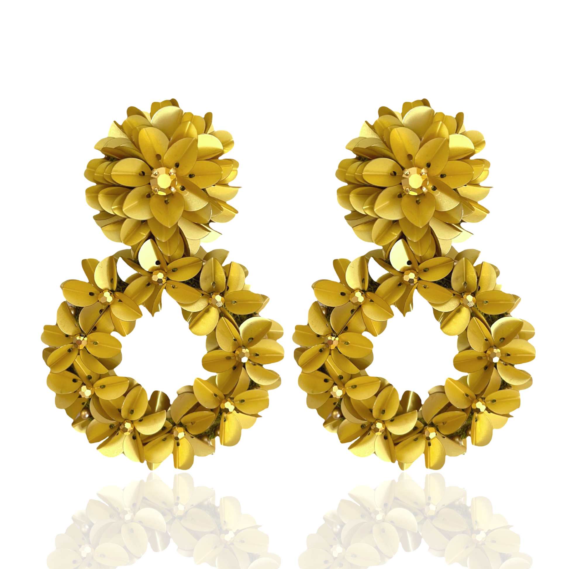 Gold Yasmine Hoops