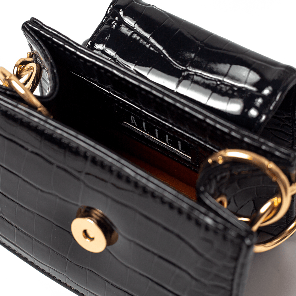 Aliel Black Crocodile Horra - Maison OrientAlielMaison OrientMini Bags