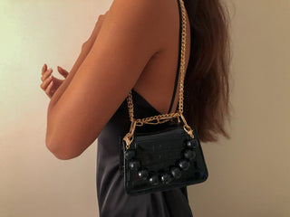 Aliel Black Crocodile Horra - Maison OrientAlielMaison OrientMini Bags