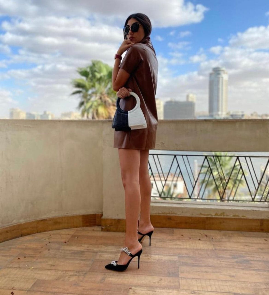 Aliel Black - White Aseela - Maison OrientAlielMaison OrientMini Bags