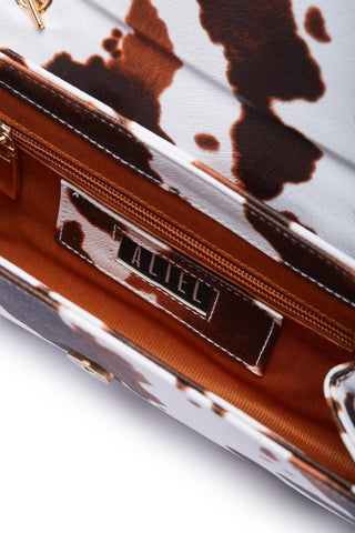 Aliel Brown Cow Print Ghalia " غø§لٚø©" - Maison OrientAlielMaison OrientHandbags