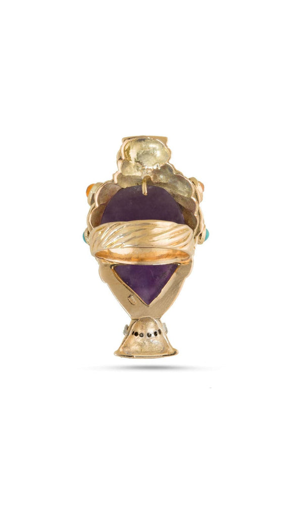 Amethyst, Opal And Diamond Blackamoor Ring - Maison OrientYazJewelsMaison OrientRings