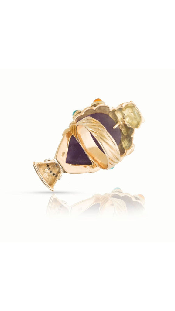 Amethyst, Opal And Diamond Blackamoor Ring - Maison OrientYazJewelsMaison OrientRings
