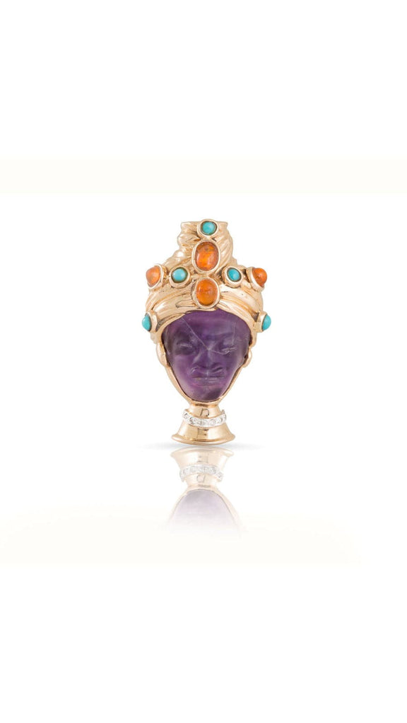 Amethyst, Opal And Diamond Blackamoor Ring - Maison OrientYazJewelsMaison OrientRings