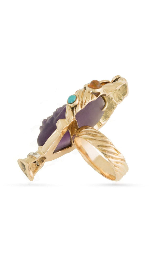 Amethyst, Opal And Diamond Blackamoor Ring - Maison OrientYazJewelsMaison OrientRings