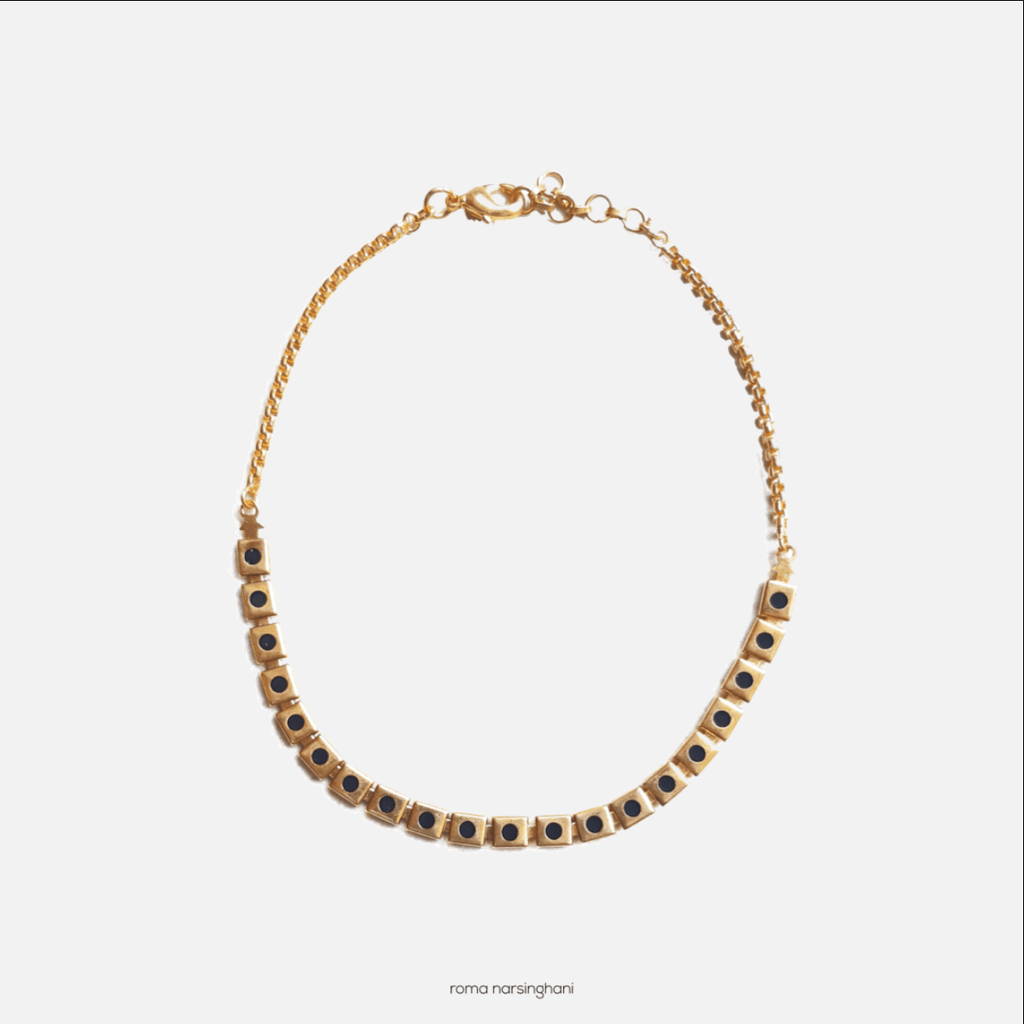 Black Meena Choker In Black / Gold - Maison OrientRoma NarsinghaniMaison OrientNecklaces