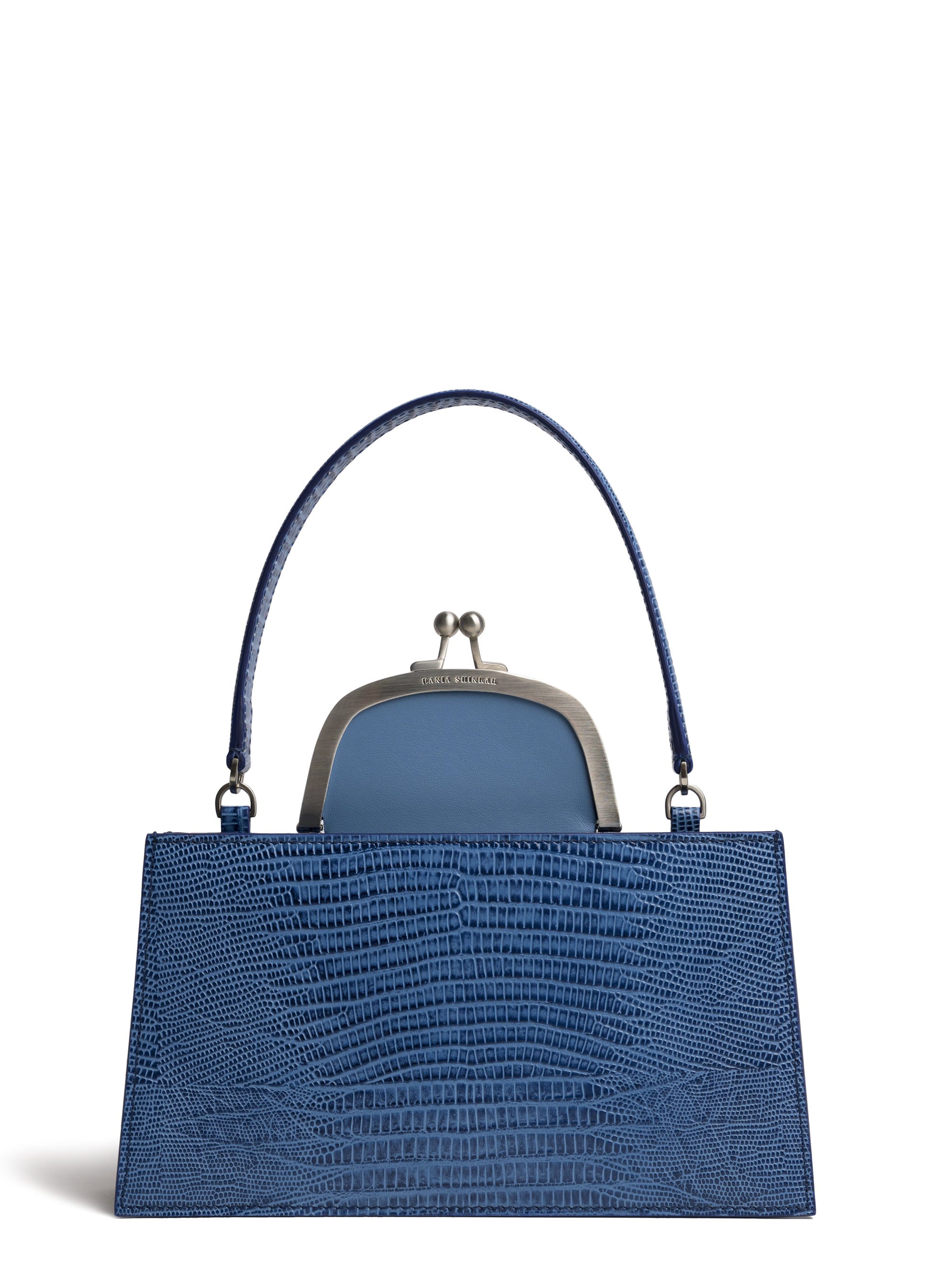 MAJJ - Sky Blue Lizard Embossed | Maison Orient