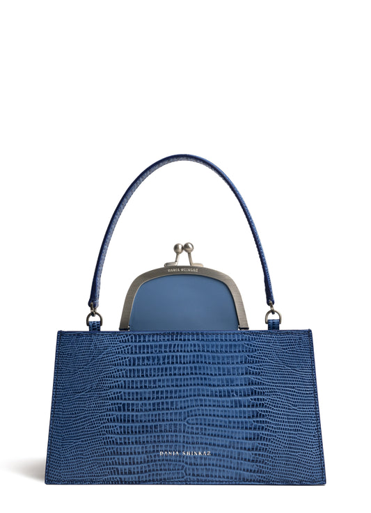 MAJJ - Sky Blue Lizard Embossed | Maison Orient