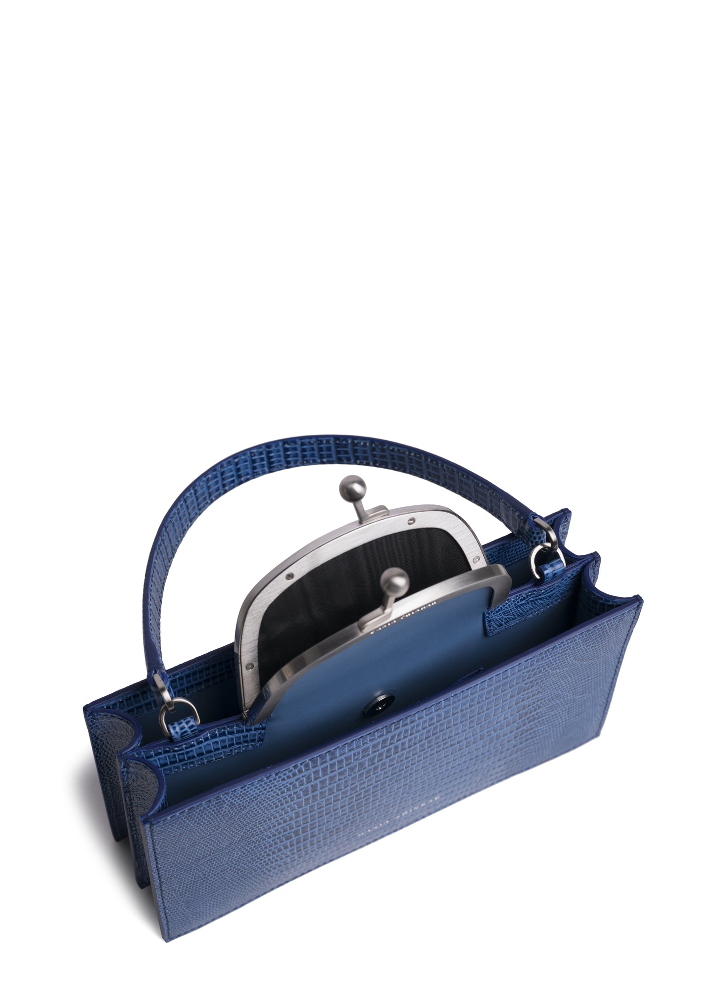 MAJJ - Sky Blue Lizard Embossed | Maison Orient