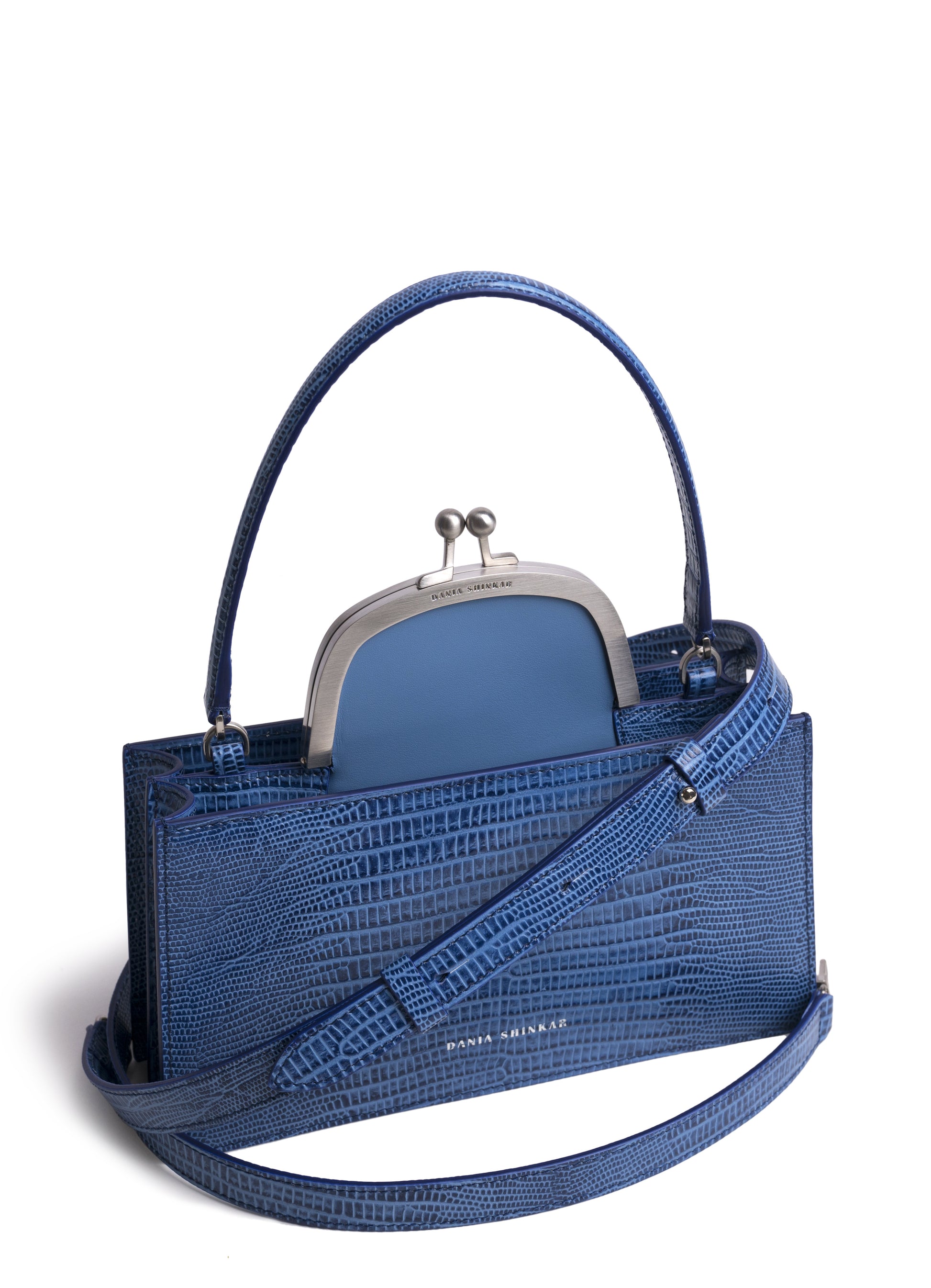 MAJJ - Sky Blue Lizard Embossed | Maison Orient