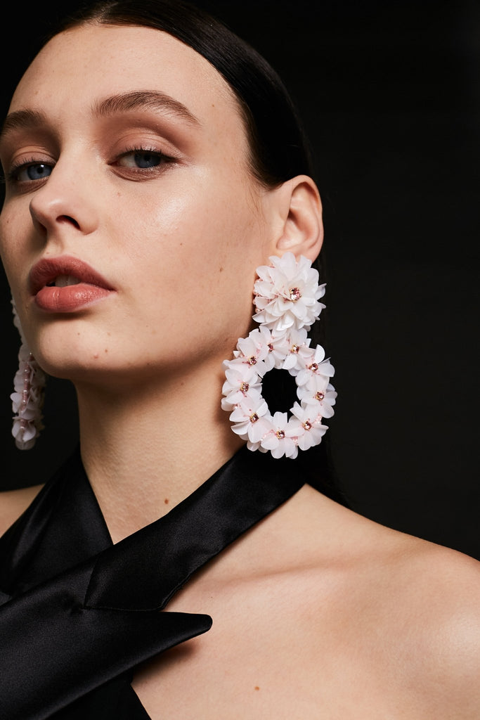 Blush Yasmine Hoops - Maison OrientPinar OzevlatMaison Orient