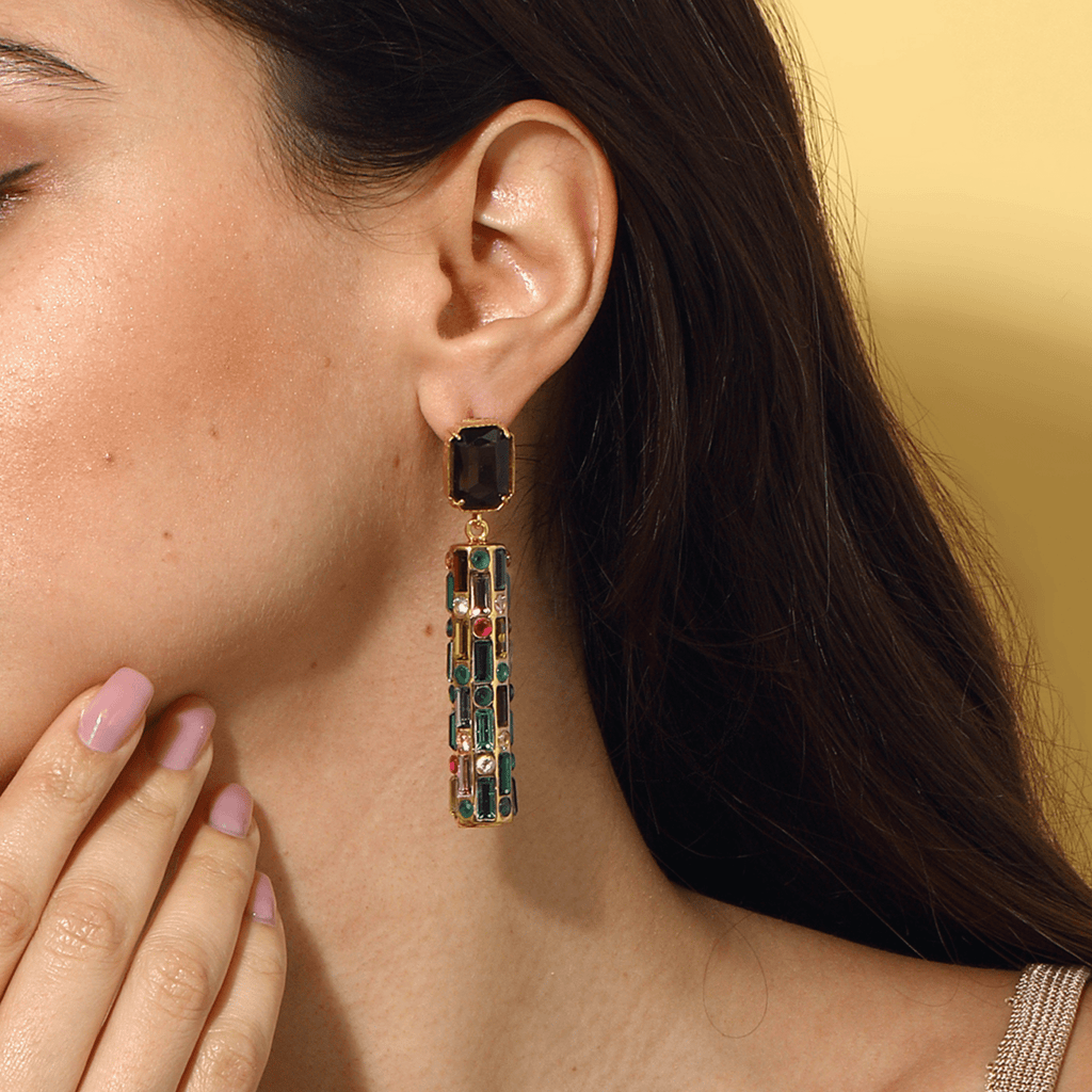 Cher Drop Earrings - Cherry Chocolate - Maison OrientMaison SoulaMaison OrientEarrings