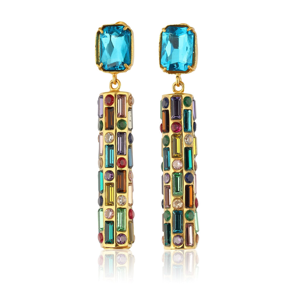 Cher Drop Earrings - Deep Blue - Maison OrientMaison SoulaMaison OrientEarrings
