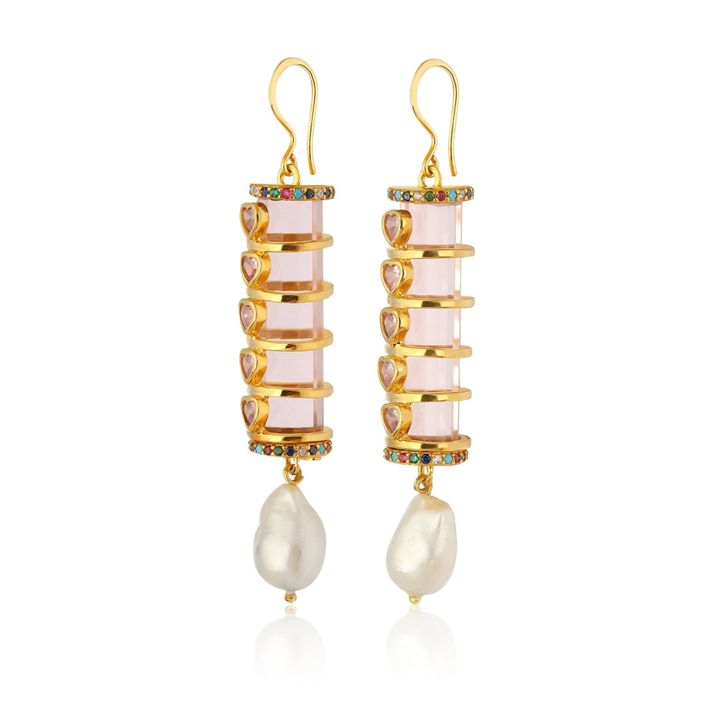 Christa Earrings - Rose Pink - Maison OrientMaison SoulaMaison OrientEarrings