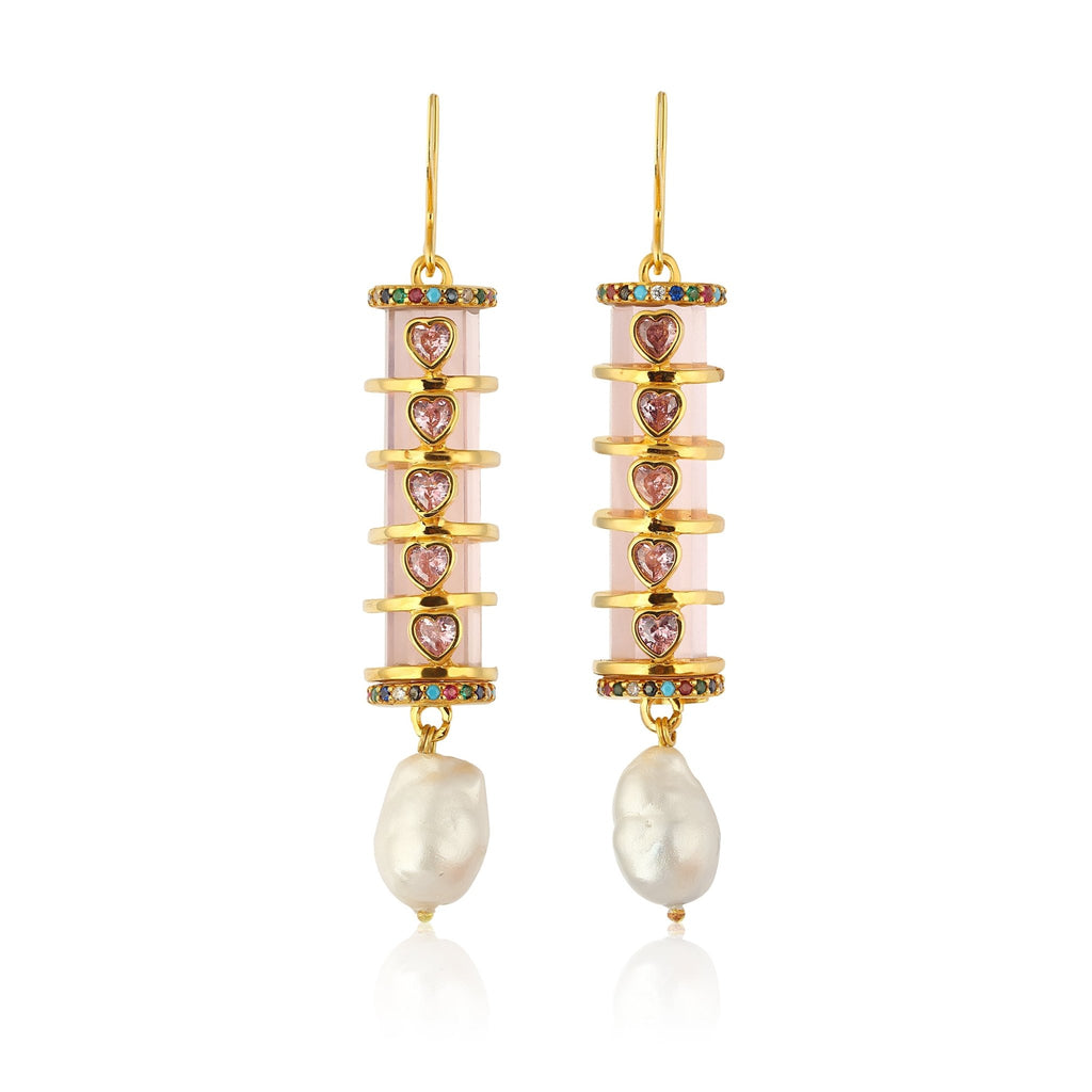Christa Earrings - Rose Pink - Maison OrientMaison SoulaMaison OrientEarrings