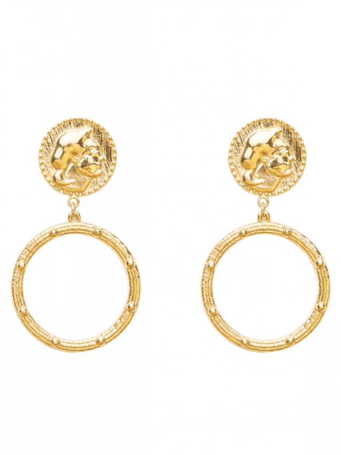 Coin Earring With Circle - Maison OrientNatia X LakoMaison OrientEarrings