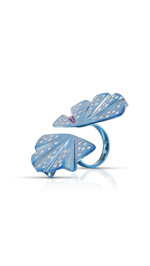 Contemporary Butterfly Titanium And Diamond Ring - Maison OrientYazJewelsMaison OrientRings
