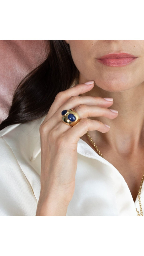 Contemporary Sapphire Cocktail Ring - Maison OrientYazJewelsMaison OrientRings