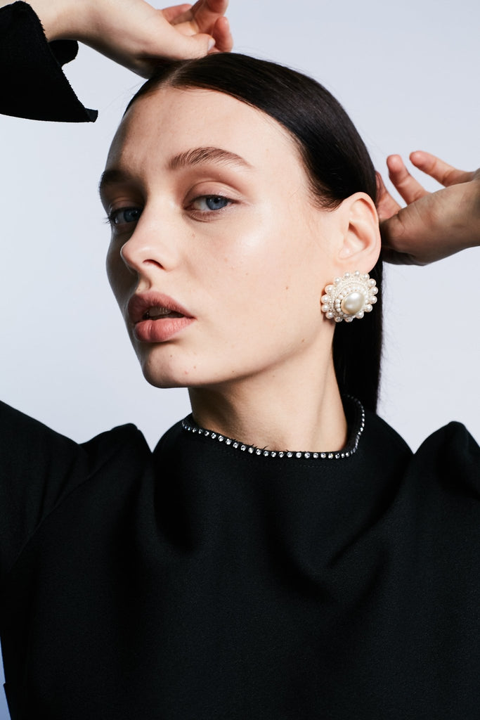 Creamrose Pearl Studs - Maison OrientPinar OzevlatMaison Orient