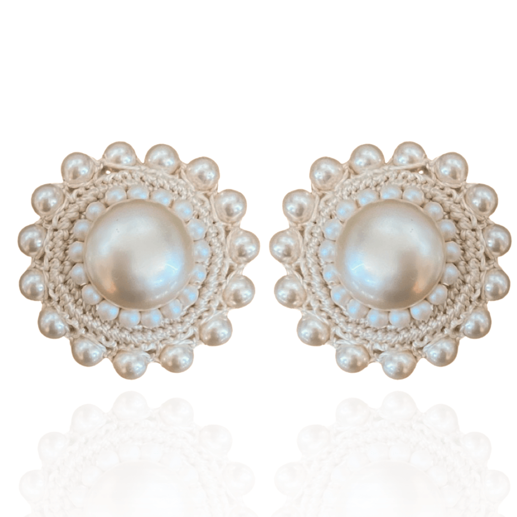 Creamrose Pearl Studs - Maison OrientPinar OzevlatMaison Orient