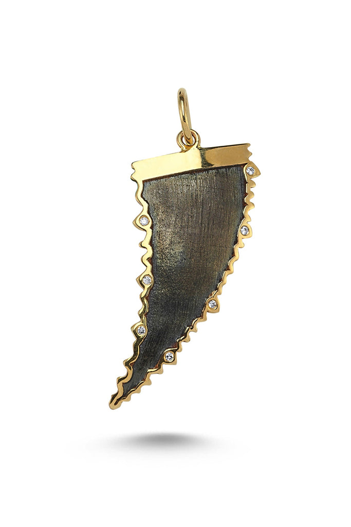 Crush Fin Charm W/Gold & Diamonds - Maison OrientCrushMaison OrientCharms & Pendants