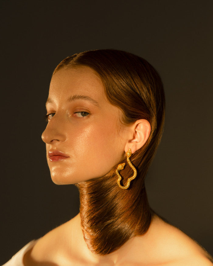 Snake With Two Heads Earrings | Maison Orient