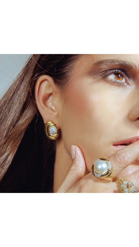 Diamond Brackets Drop Earrings - Maison OrientYazJewelsMaison OrientEarrings
