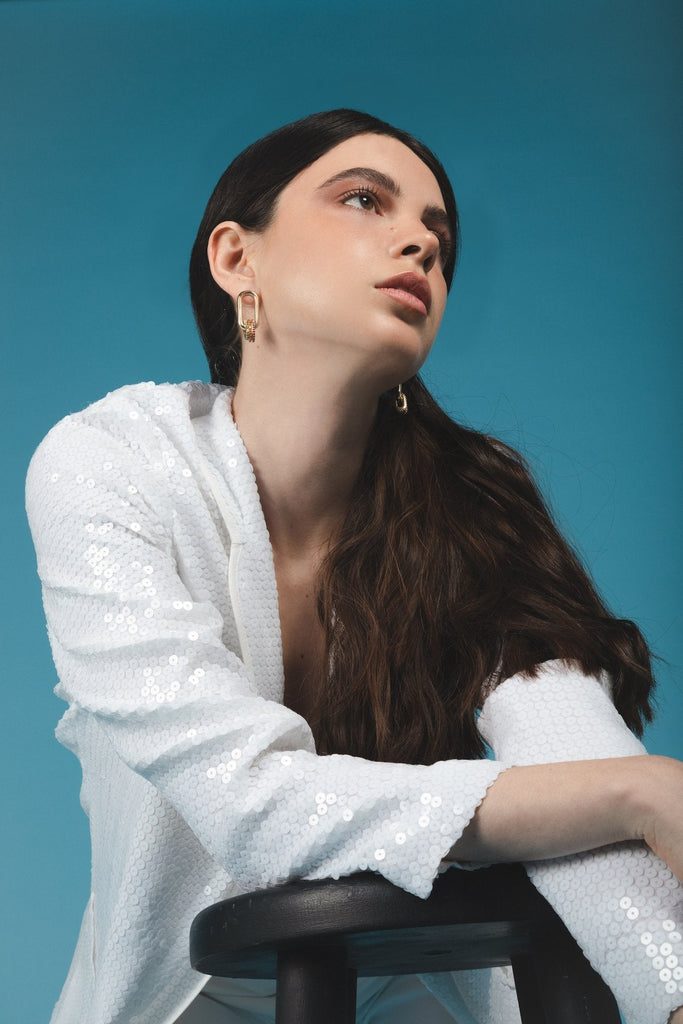 Ellipse Party In Navy - Maison OrientBouloMaison OrientEarrings