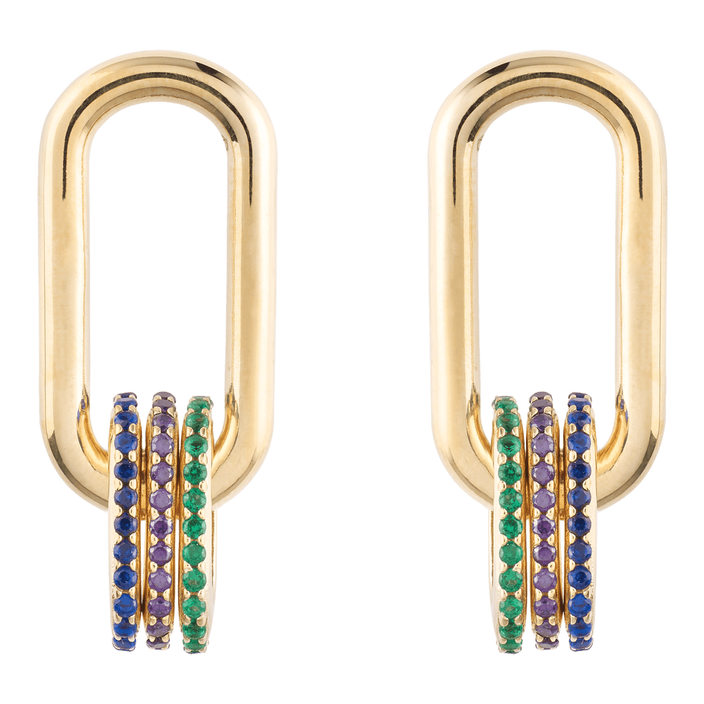 Ellipse Party In Navy - Maison OrientBouloMaison OrientEarrings