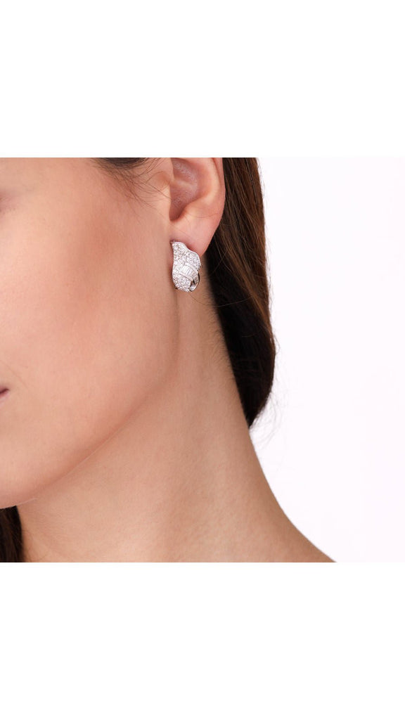 Estate 18K Diamond Earrings - Maison OrientYazJewelsMaison OrientEarrings