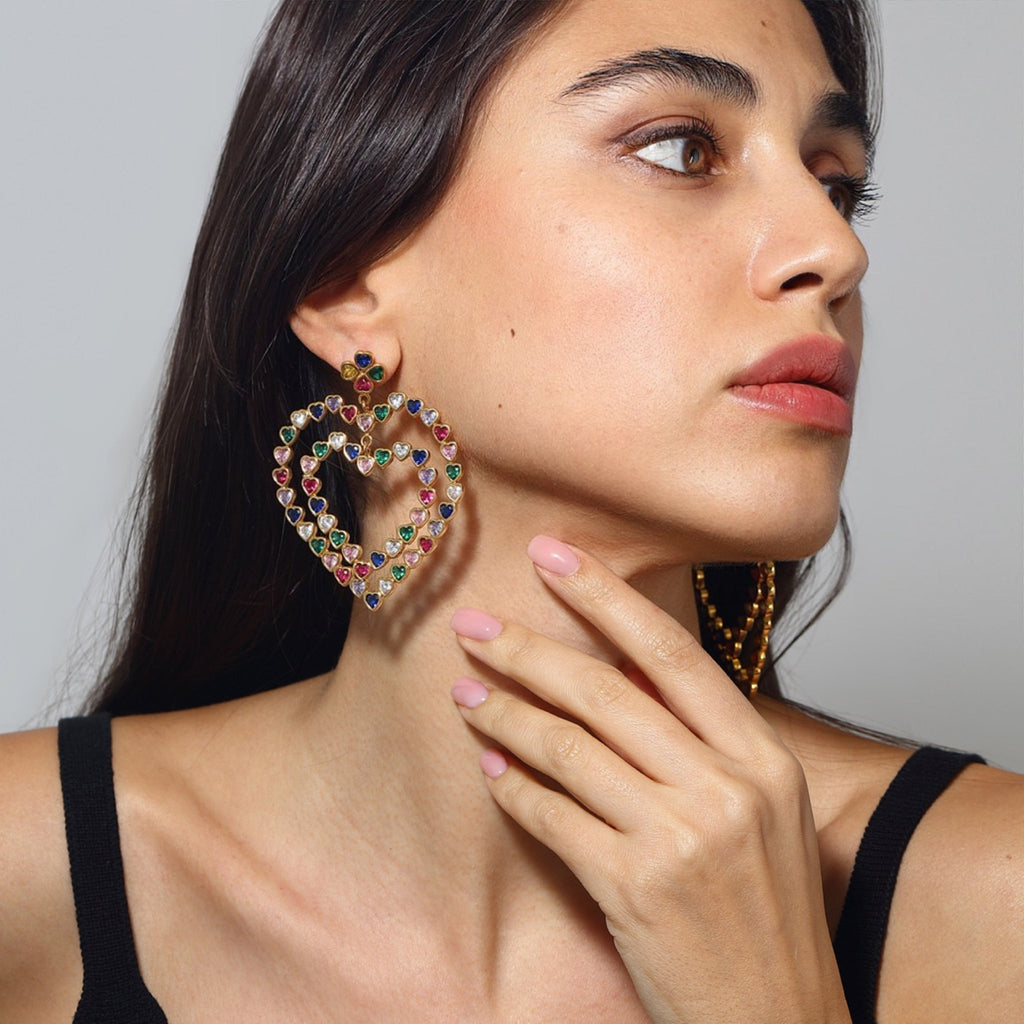 Follow Your Heart Earrings - Multicolor - Maison OrientMaison SoulaMaison OrientEarrings