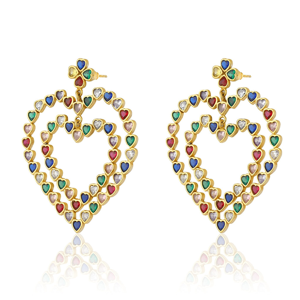Follow Your Heart Earrings - Multicolor - Maison OrientMaison SoulaMaison OrientEarrings