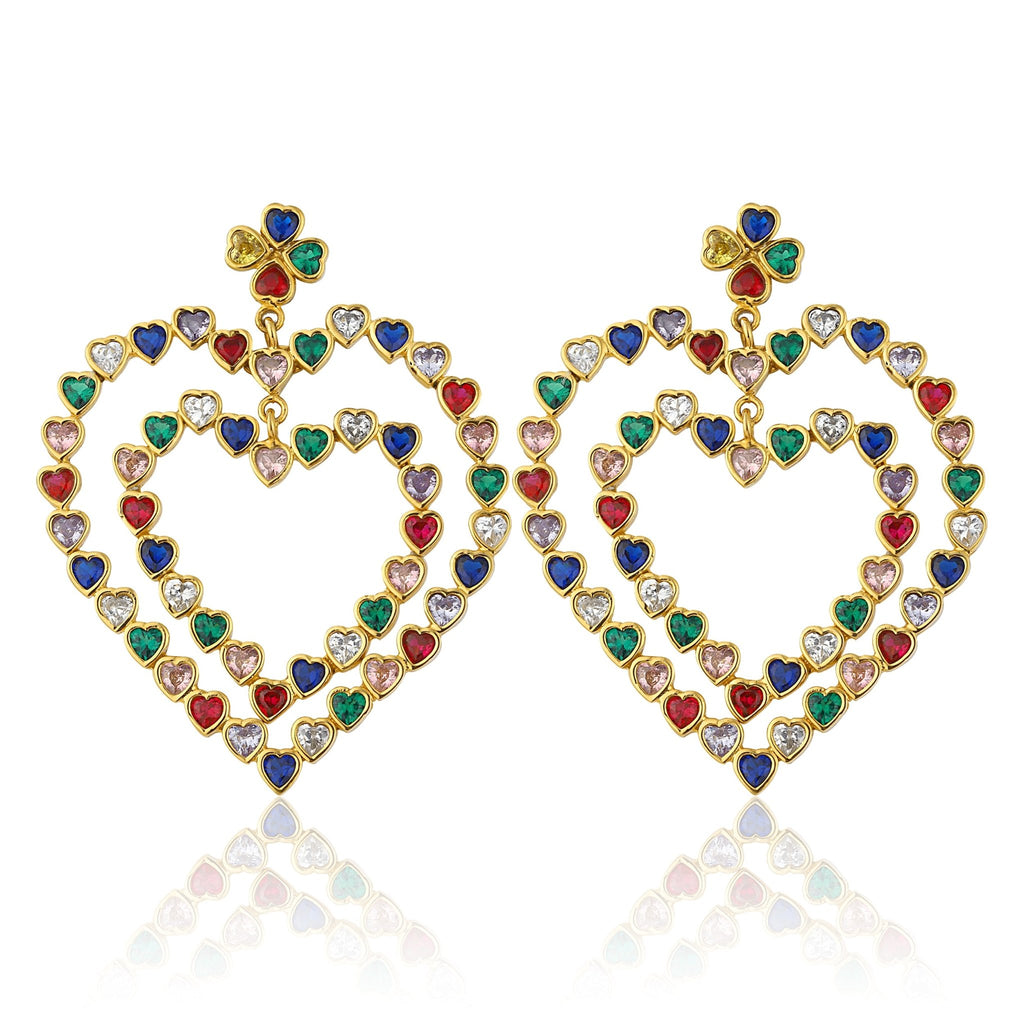 Follow Your Heart Earrings - Multicolor - Maison OrientMaison SoulaMaison OrientEarrings