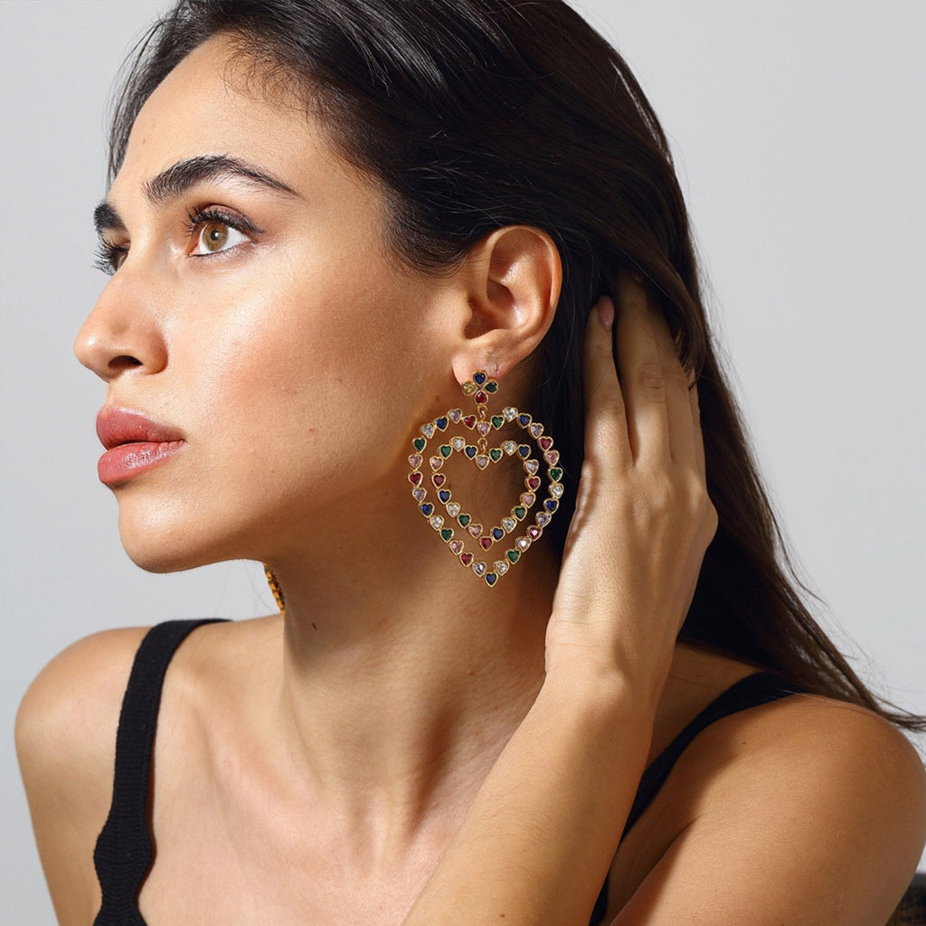 Follow Your Heart Earrings - Multicolor - Maison OrientMaison SoulaMaison OrientEarrings