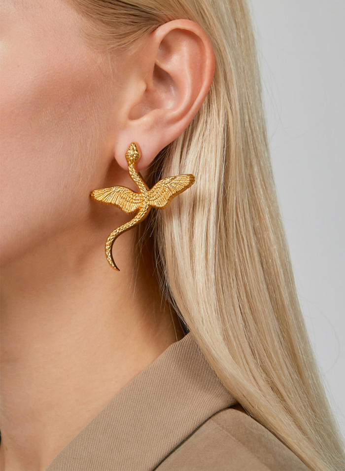 Flying snake earring | Maison Orient